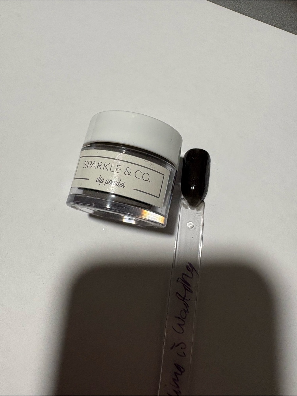Sparkle & Co My Limo is Waiting gray dip nail powder